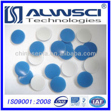17.5mm blue PTFE white silicone septa for magnetic cap